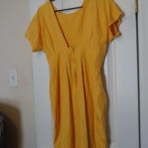 Vintage Yellow Dapper Dress